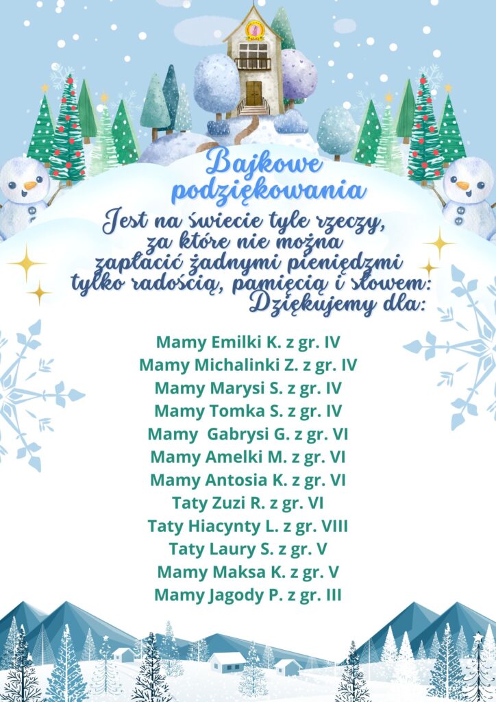 White Blue And Green Illustrative Winter Wonderland Party Poster