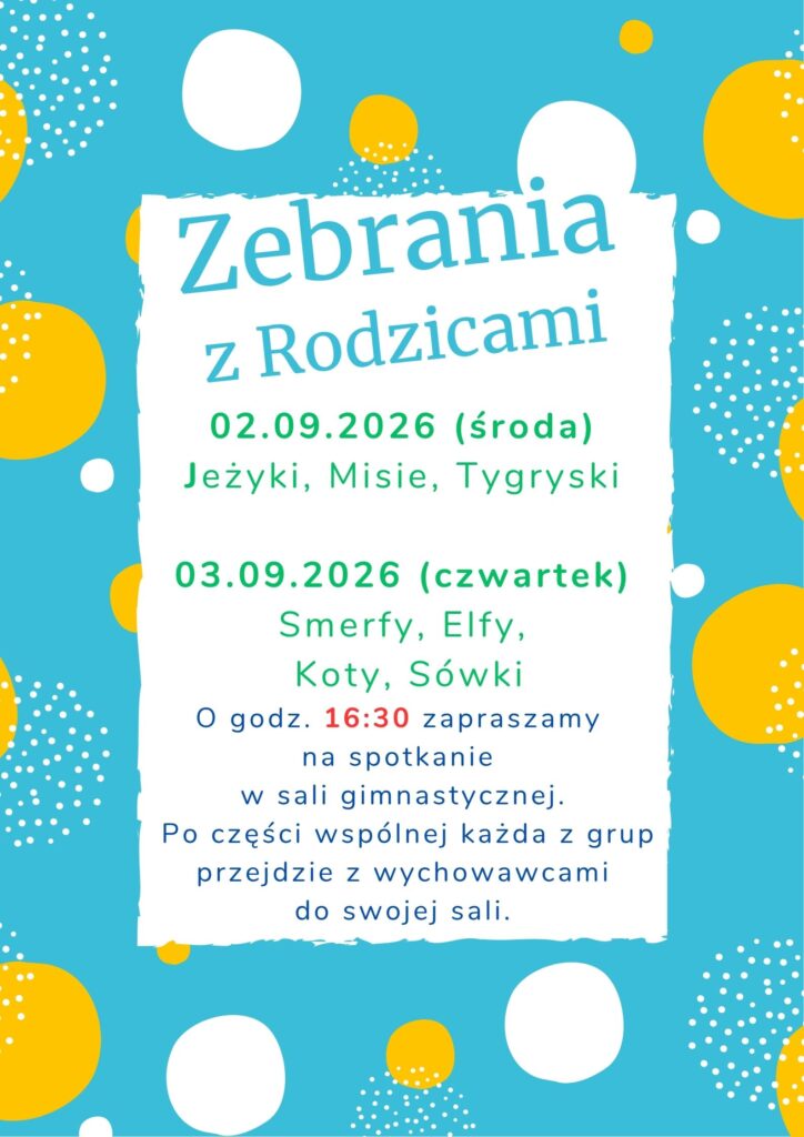 Zdjęcie: Zapraszamy na zebrania
